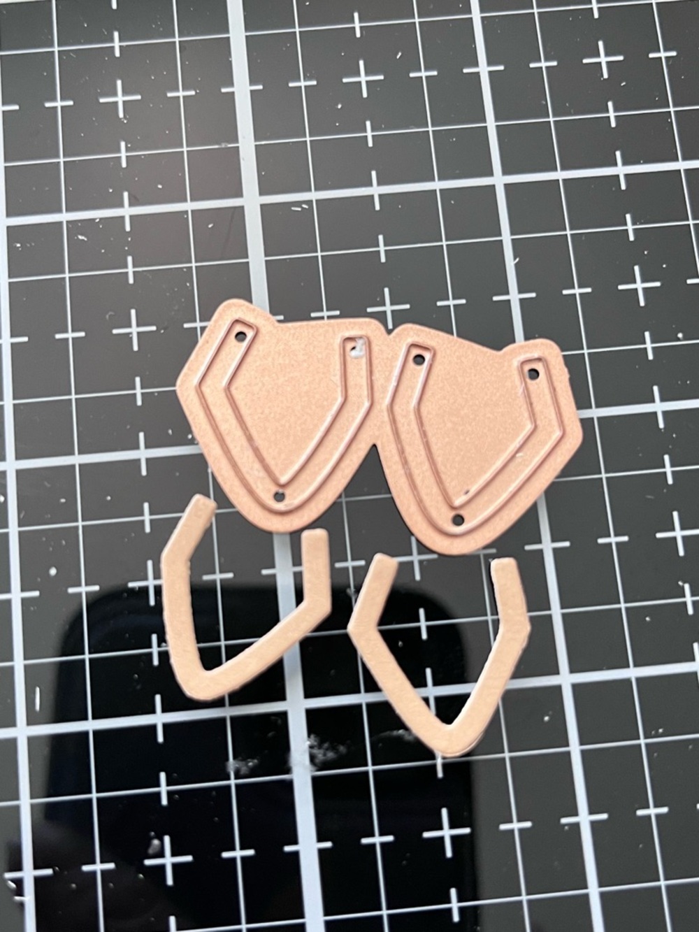 🇺🇸 Rose Gold Metallic Die-Cut Hardware Set